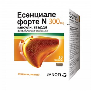 Есенциале Форте N за черен дроб и чернодробни заболявания 300мг х30 капсули Sanofi
