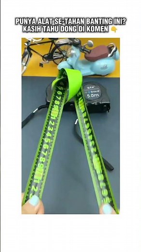 Meteran Tahan Banting — Uji Angkat & Gores