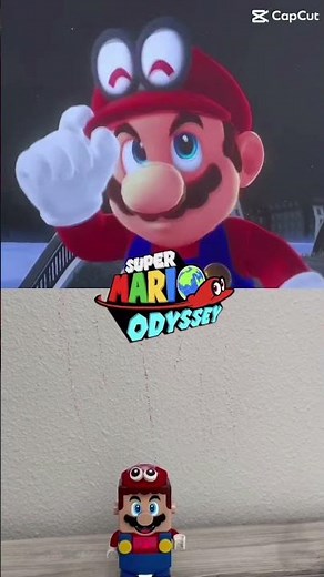 Super Mario Odyssey Ft. Mario and Cappy (Lego VS. Video Game) #lego #nintendo #mario #marioodyssey