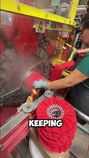 How buffing wheels for polishing steel and stainless steel are made by Combat Abrasives #polishing