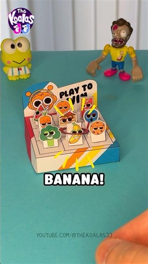 Cute Paper Craft Game Miniature With Healthy Foods for Everyone! DIY Easy Kid Craft Idea #sprunki