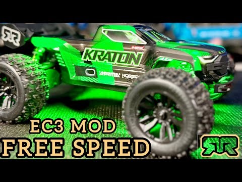 Mini Kraton FREE SPEED Mod! EC3 Upgrade + 3000mAh Battery Test