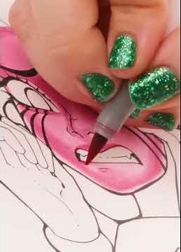 Drawing Evil Spinel from Steven Universe