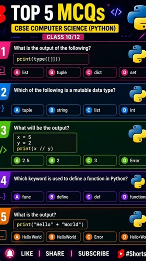 Python MCQ for practice (1)