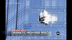 695K views · 10K reactions | Stephanie Ramos has details on the dramatic rescue of two window washers in New York City after their rigging got loose, leaving them spiraling out of control in the wind nearly 700-feet above Manhattan. Both workers are in stable condition. https://abcnews.link/cqFckMt?utm_source=facebook&utm_medium=social&utm_campaign=dhfacebook&utm_content=app.dashsocial.com%2Fabcworldnewstonight%2Flibrary%2Fmedia%2F507272186 | ABC World News Tonight with David Muir | Facebook