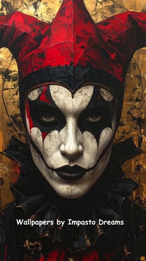 Harlequin Mask Wallpaper #wallpapers #phonewallpapers #halloween