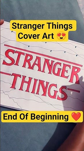 Making Stranger Things Logo Cover Art | BTS Drawing #fanart #shorts #strangerthings #steve