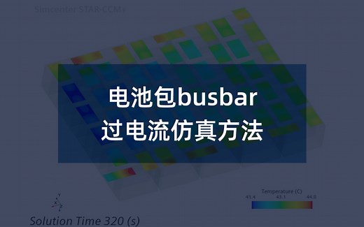 电池包busbar过电流仿真方法