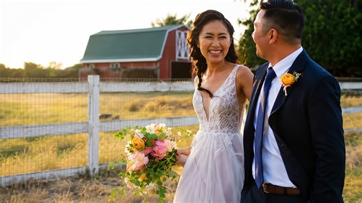 Garden backyard wedding with lush floral arrangements