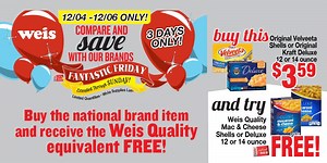 We think our products are FANTASTIC and want you to try them for FREE. These Fantastic Friday deals and more are available all weekend. View Specials - https://bit.ly/39GB6RB | Weis Markets