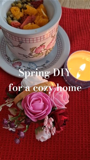 Simple Spring DIY for a cozy home #cozyhome #diy #springdecor
