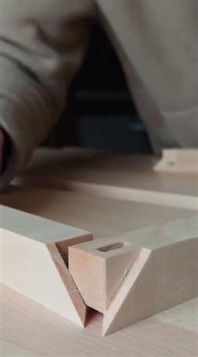 This is one way to connect two pieces of wood that have been made into a base.#wood
