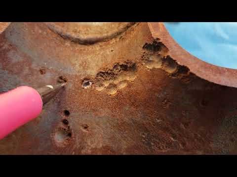 profile radiography identified pipe pitting