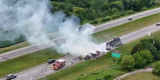 UPDATE: All lanes of traffic open after vehicle fire forced temporary closure on Highway 30