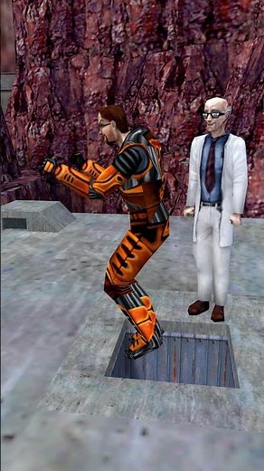 Fellow Scientists shows off a funny thing 🦘🤣 / Half-Life #shorts #memes #animation