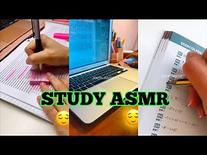 📝💻📚Study With Me ASMR | Aesthetic Study With Me ASMR | Study Motivation