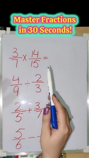 Never struggle with fractions again #MathTricks #StudyTips #Shorts