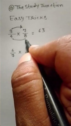 Easy trick for multiplication ❌ of fraction #fraction #maths #shorts