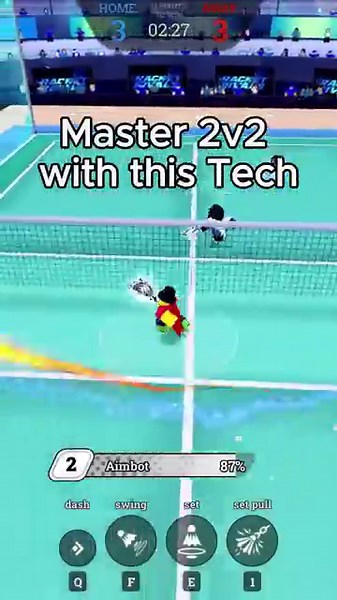 Master 2v2 with this Tech in Racket Rivals #roblox #shorts #racketrivals