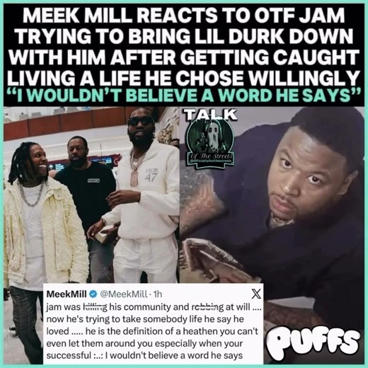 MEEK MILL CRASHOUT He Ruthlessly Blasted Star Witness OTF Jam Over Lil Durk Testimony!!! 🤯⚖️