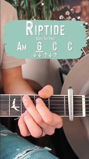 Riptide Vance Joy Guitar Lesson // Riptide Guitar Tutorial #Shorts