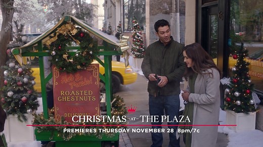 12K views · 1.3K reactions | Tomorrow, will Jessica find the legendary tree topper in time for the grand Plaza Hotel Christmas tree lighting, or will she need a little help along the way? Find out in "Christmas at the Plaza," starring Elizabeth Henstridge and Ryan Paevey! | Hallmark Channel | Facebook