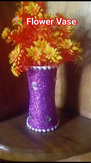 💐Flower Vase Making With Paper Cups💫#homedecor #vase #diy #craftideas #trending #viral #shorts