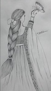 How to Draw a girl esey drawing pencil sketch #shorts #trending #art #viral #shortsfeed #shortsfeed