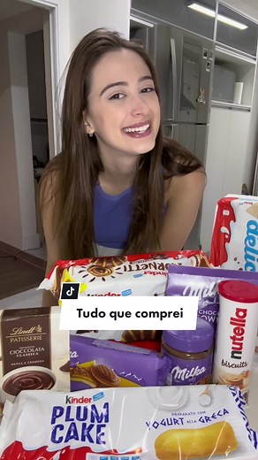 Tudo que comprei na minha viagem!!!! É biscoito ou bolacha? Até a parte 2!!! 👋🏻💖 #nutella #kinder #milka #doces #comida #docesimportados #tudoquecompreinaviagem #viagem
