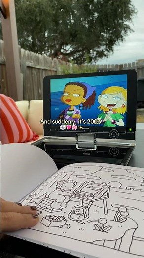 Let’s Pretend it’s 2003 | physical media, portable dvd player, coloring