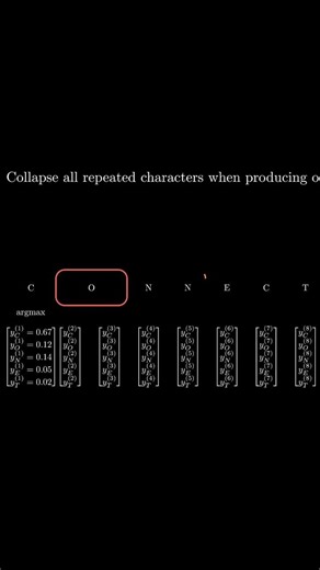 First rule of decoding in connectionist temporal classification (CTC) #speechrecognition #ctc #ml
