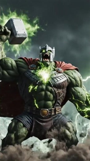 Epic Thor fusion showdown: The World-Breaker God (Thor + Hulk)