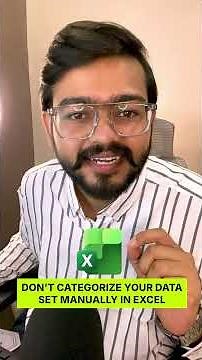 Don't Categorize Data Manually in Excel‼️Instead use Amazing Trick #excel #exceltips #shorts