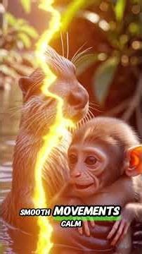 Gentle Otter Rescues Helpless Baby Monkey 🦦🐒 | Emotional Wildlife Story of Compassion, Trust & Love