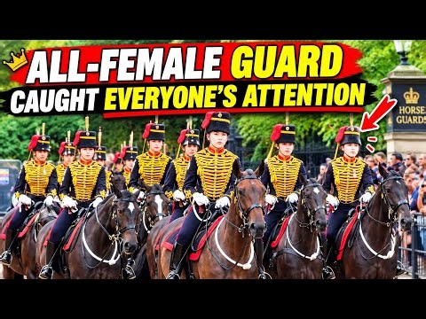 STUNNING ALL-FEMALE GUARD ARRIVES AT HORSE GUARDS!