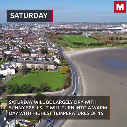 4.3K views · 34 reactions | The Irish forecaster has predicted lots of sunshine, lighter winds and very little chance of rain on Saturday and Sunday | Irish Daily Mirror | Facebook