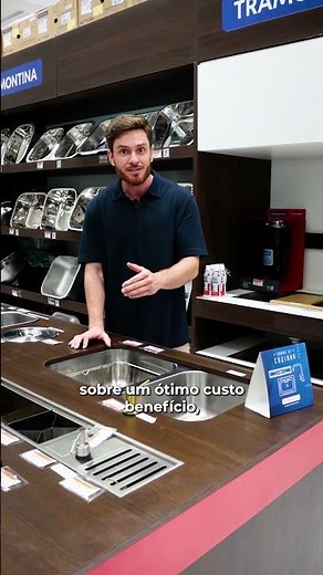 As cubas de embutir Tramontina oferecem design sofisticado, durabilidade e praticidade no dia a dia!