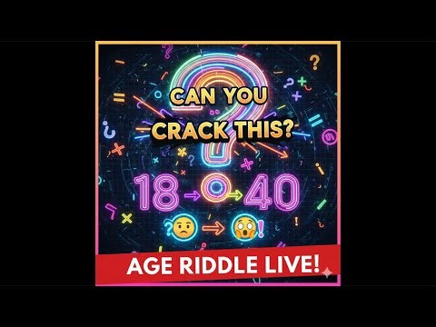 Can YOU Solve This Viral Age Puzzle? 🤯 | Live Brain-Teaser Challenge!