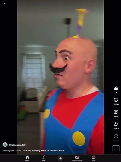 Mcsquared90 messing with Mario