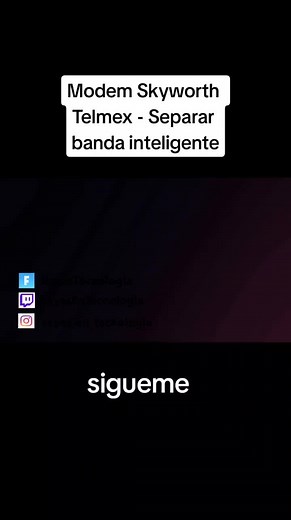 Separar banda inteligente de modem Skyworth Telmex #aprendeentiktok #tutorial #internet #telmex