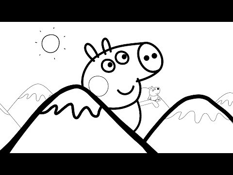 Five Little Monkeys Song | Peppa Pig Coloring for Kids