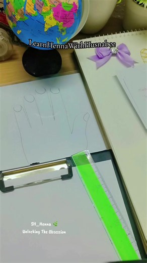 How to Draw Fingers for Henna Practice
