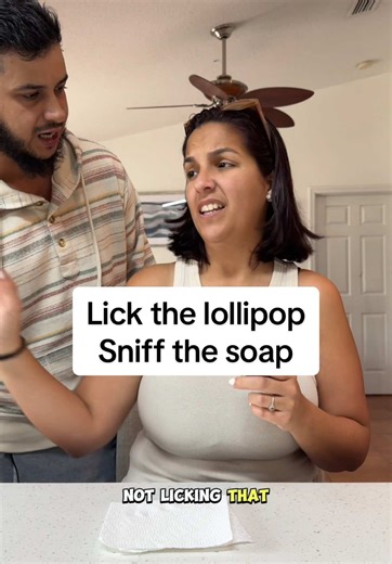 Lick the Lollipop and Sniff the Soap Challenge