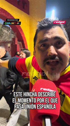 This fan grabbed the RedGol microphone and described the current state of Unión Española 🔴🇨🇱