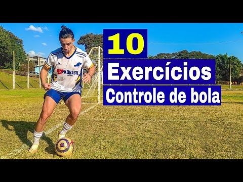 10 EXERCÍCIOS PARA OBTER 100% DO CONTROLE DE BOLA | MELHORE SUA TÉCNICA NO FUTEBOL