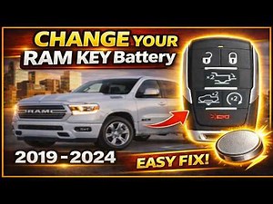 How to Replace 2019-2026 Dodge Ram 1500 Key Fob Battery (6-Button Smart Remote)