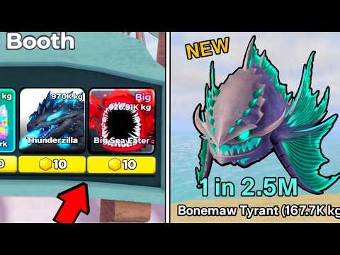 WOW! TRADING UPDATE AND NEW SECRET FISH, BONEMAW TYRANT, IN FISH IT ROBLOX
