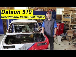 Datsun 510 Rear Window Channel Rust Repair