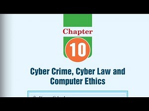 Cyber crime, law and computer ethics |class 8 computer chapter 10 all exercise are completed |