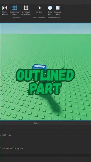 Make An Outlined Part in 20 Seconds in Roblox Studio! #robloxstudio